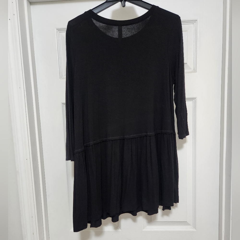Zenana Premium Peplum Top Size Large